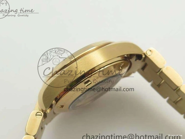 0209 Bright Aqua Terra Ladies 35mm RG V6F Best Edition Brown Dial On RG Bracelet A 8101